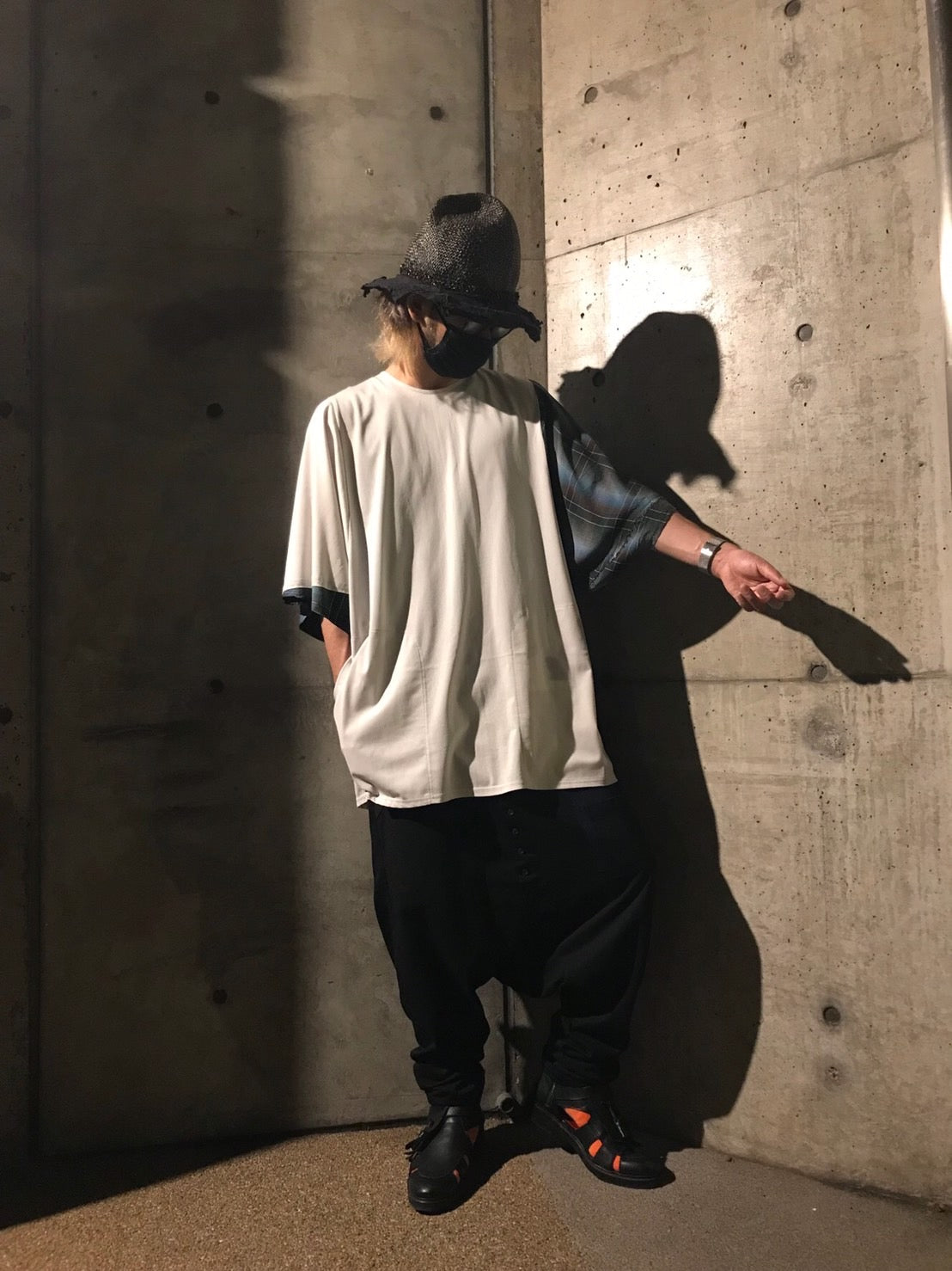 だっぴtee サイズ① Lt,Gray アシメ