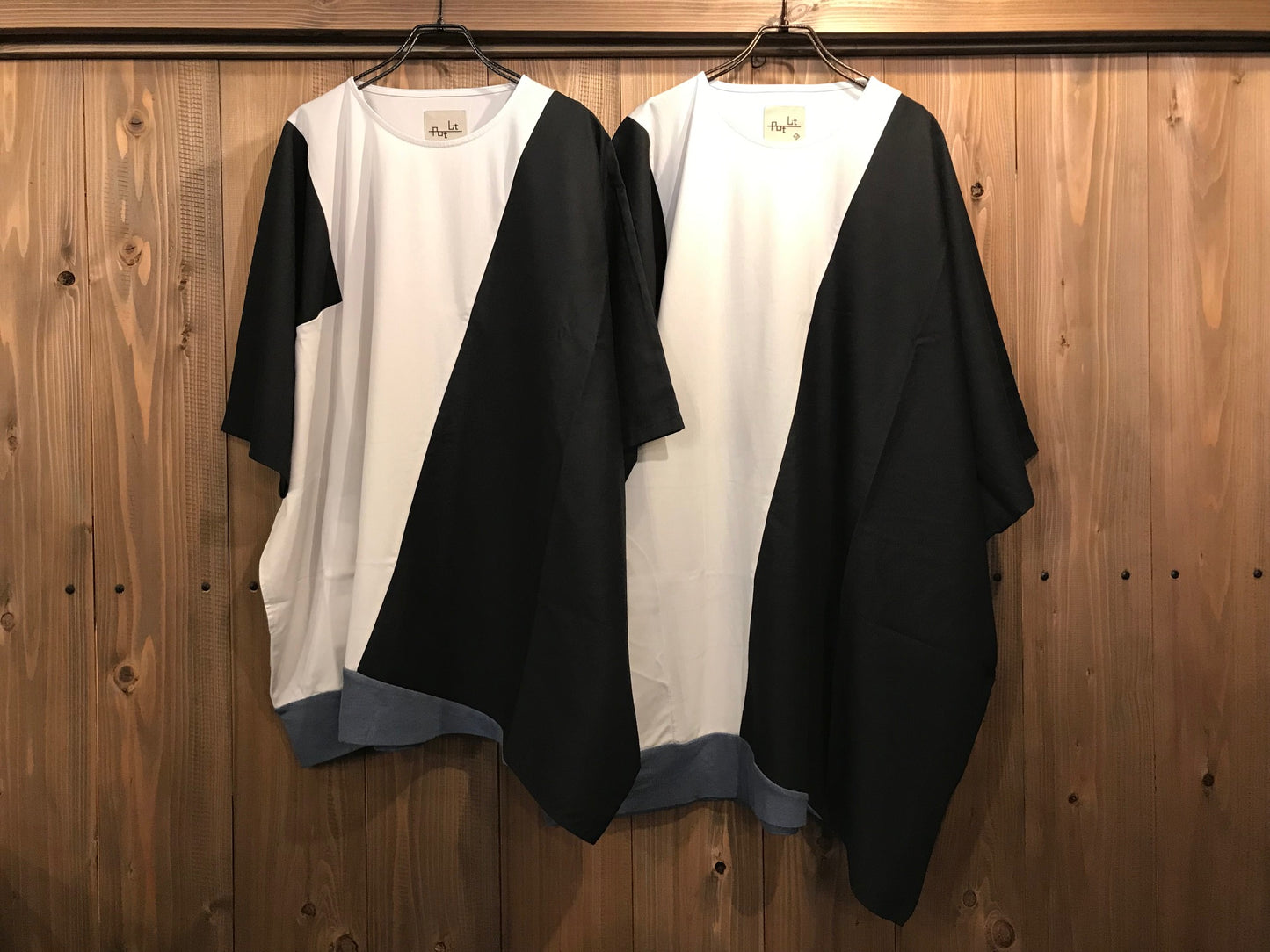 ピ斜tee  サイズ② Lt,Gray / Black