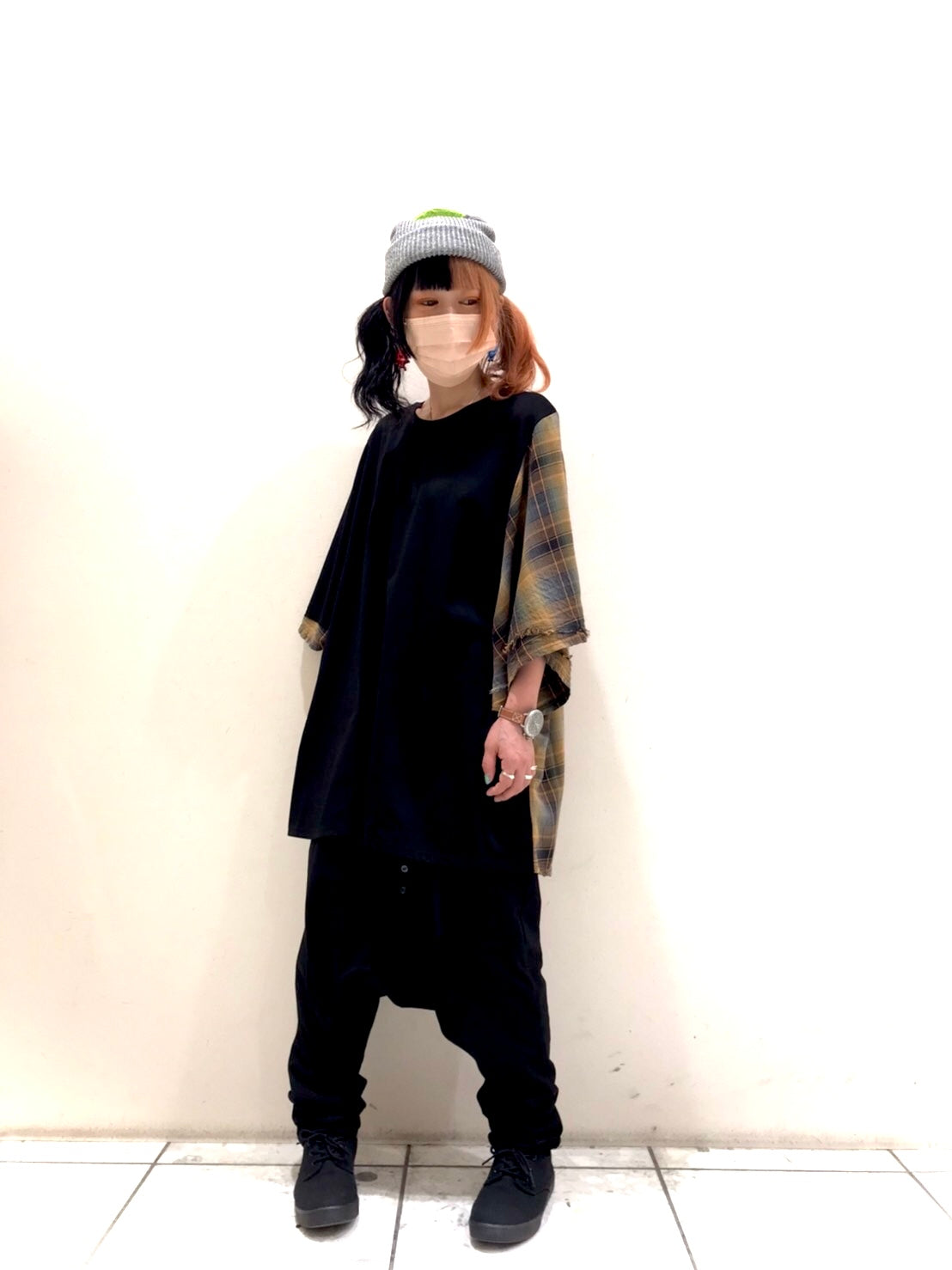 だっぴtee サイズ② Black アシメ