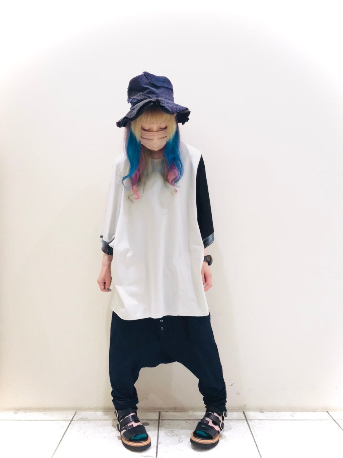 だっぴtee サイズ① Lt,Gray / Black